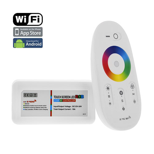 RGBW & RGB Strip LED Touch Screen Dimmer 2.4G RF Wireless Control System 