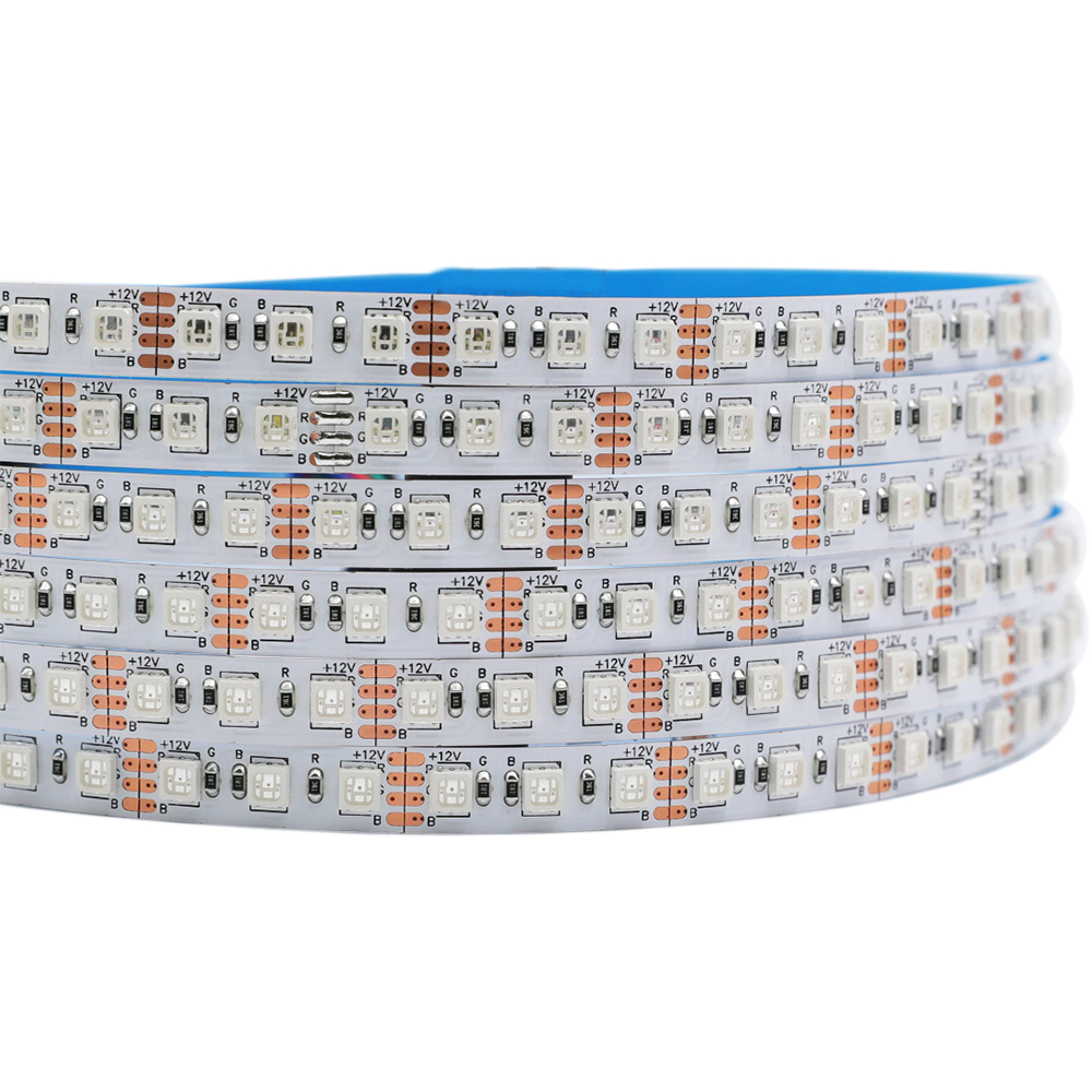 5m RGB Color Changing LED Strip Lights - 120LEDs/m High Density LED Strip - DC12V