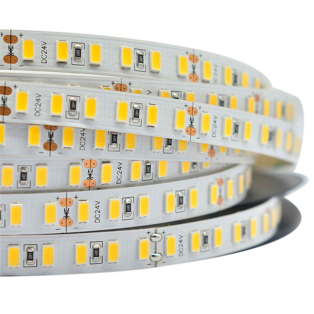 Single Row Series DC12/24V 5630SMD Parallel column 600LEDs Flexible LED Strip Lights Home Lighting 16.4ft Per Reel By Sale