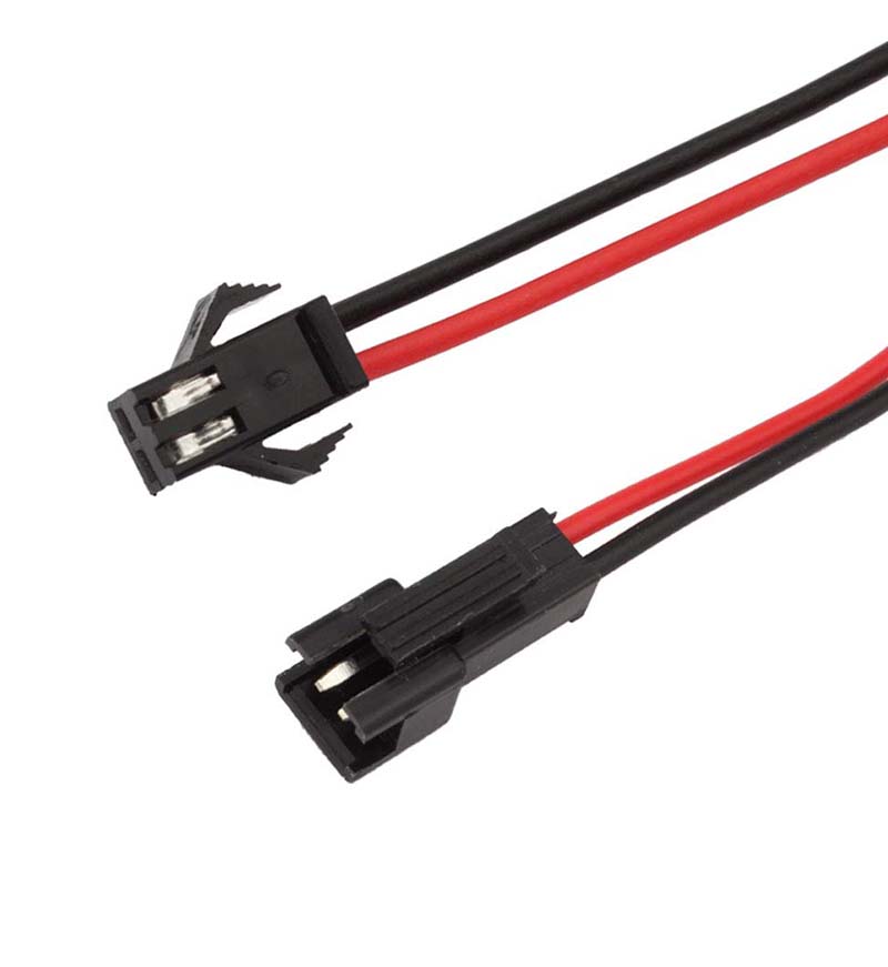 2x Pair Cable Connector Male/Female For Strip LED 2x10cm 