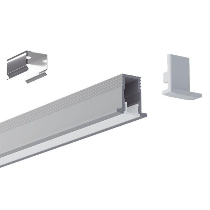 Mini Recessed LED Aluminum Profile For 5mm Ultra Narrow LED Strip Lights  [QSG-0812]