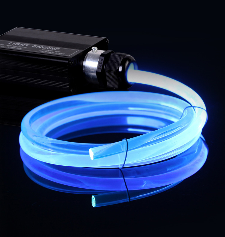 Braided Addressable RGB LED USB Neon Light Strip Round