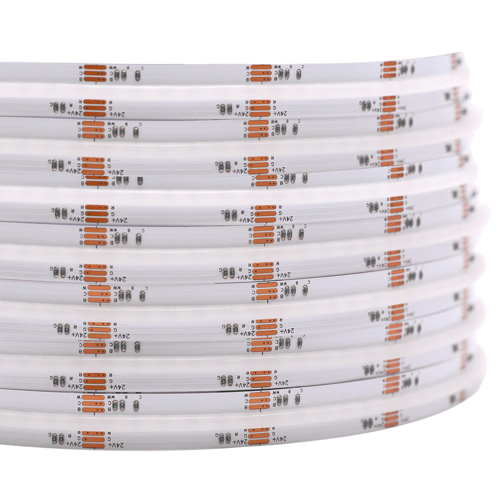 RGBCCT Color Changing Dotless COB LED Strips -