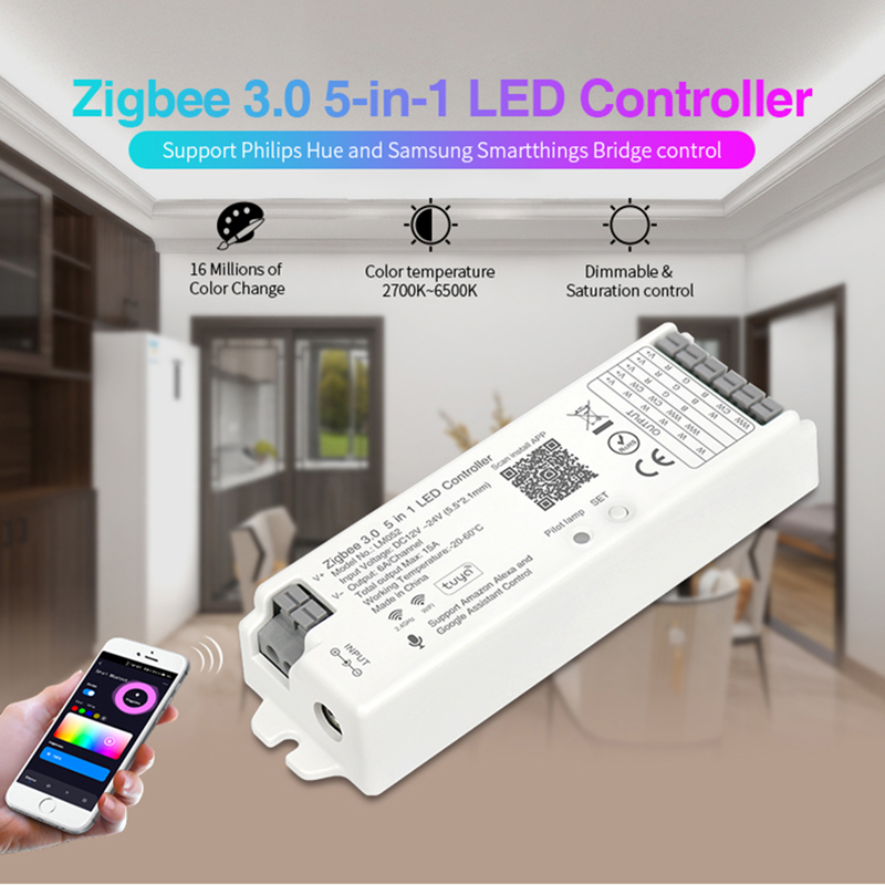 LM052 Zigbee 3.0 5in1 LED Controller Tuya RF