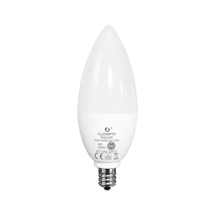 4W 12 Volt DC Low Voltage Candle Dimmable LED Bulb E14 | LiquidLEDs