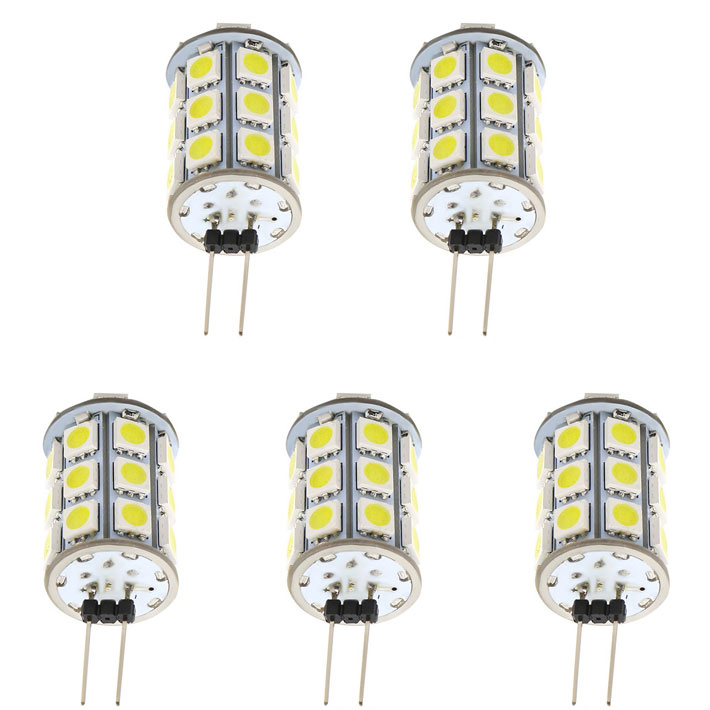 T3 (G4) LED Waterproof Silicone Bulb IP67 (Dimmable) - 5 Pack