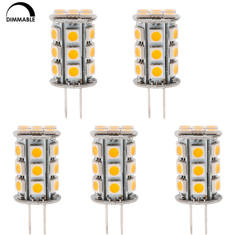 Reduktion blive forkølet Ungkarl Dimmable T4 GY6.35 12V LED Bulb, 4.8 Watts, 30-35W Equivalent, 5-Pack  [Dimmable T4 GY6.35 12V-4.8W]