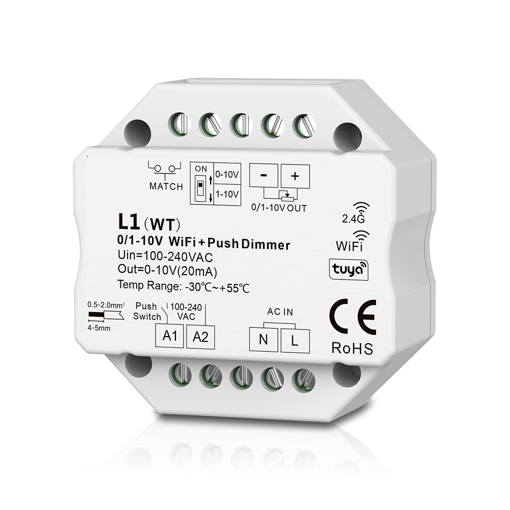 L1(WT) RF WiFi Tuya  ECHO Controlled 0/1-10V LED Dimmer