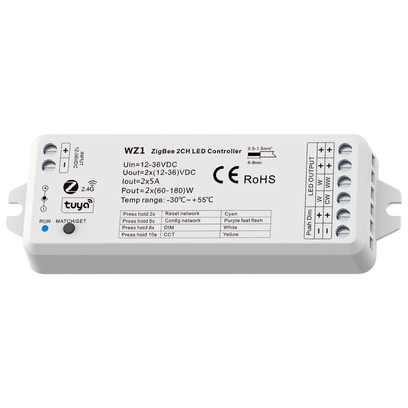 ZigBee & RF 2CH LED Controller WZ1