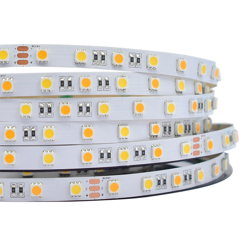 BRIGHT WHITE LytheLED™ 24W Flexible LED Strip Lights 300 Units SMD 5050 LEDS 