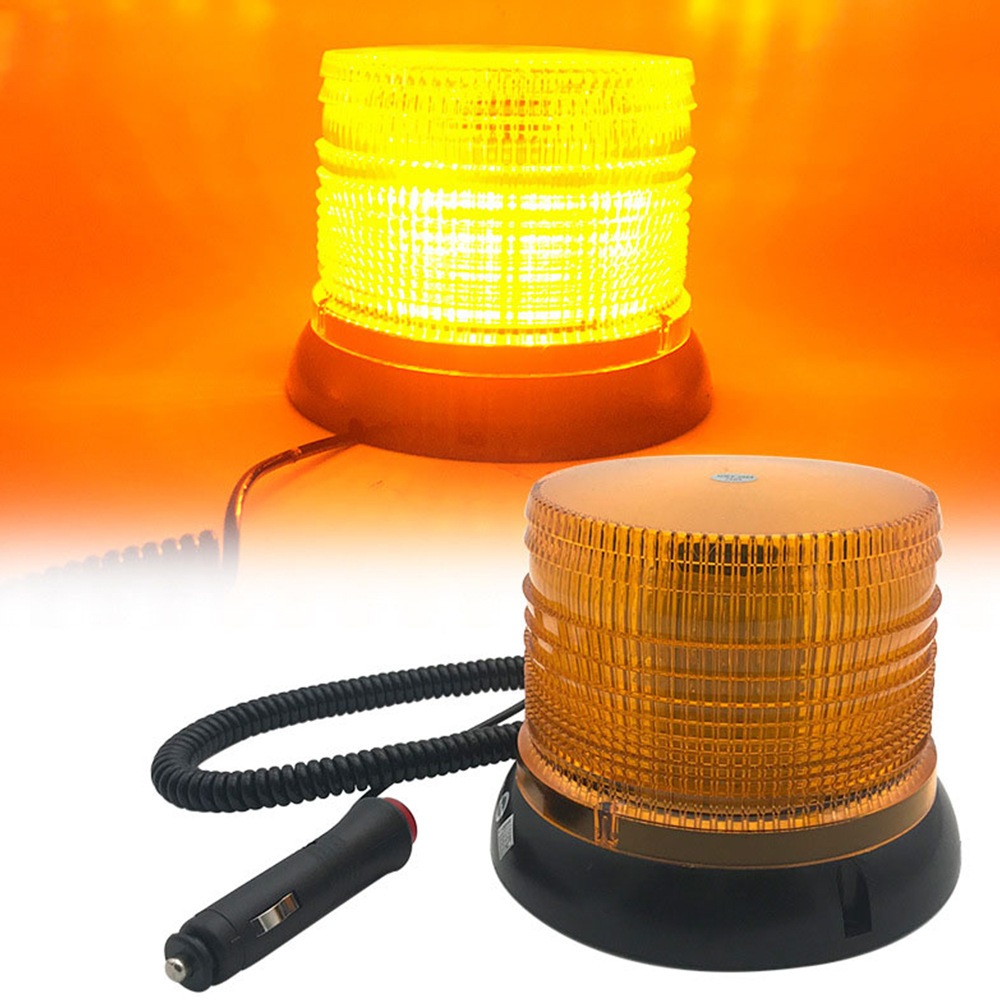 1X Yellow/Amber 6 LED Emergency Hazard Warning Caution Beacon Strobe Light Bar06