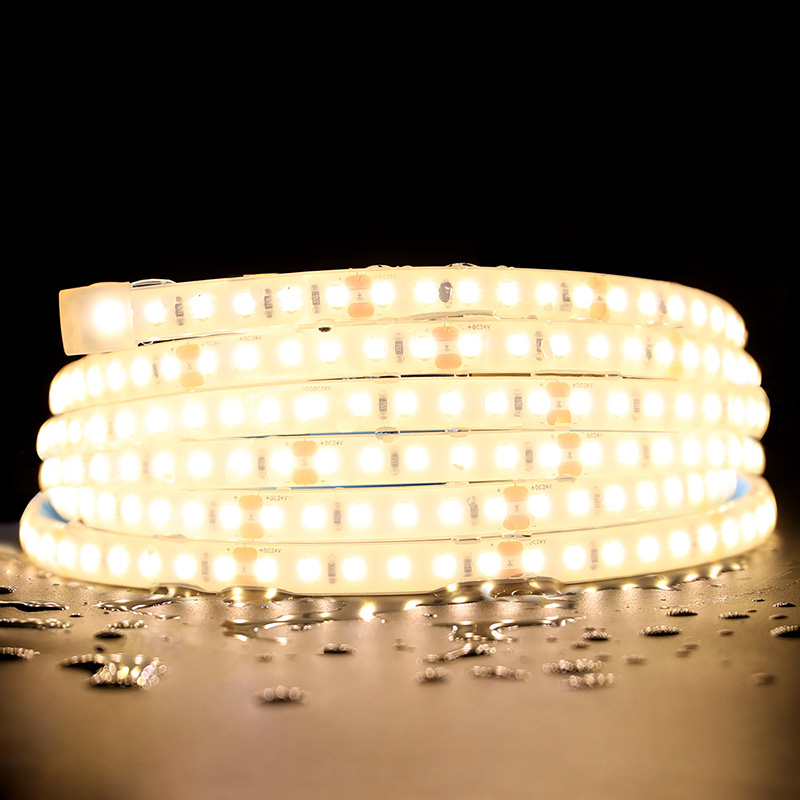 24V Heat Tolerant IP68 Waterproof Sauna LED Strip Lights 32ft No Voltage Drop