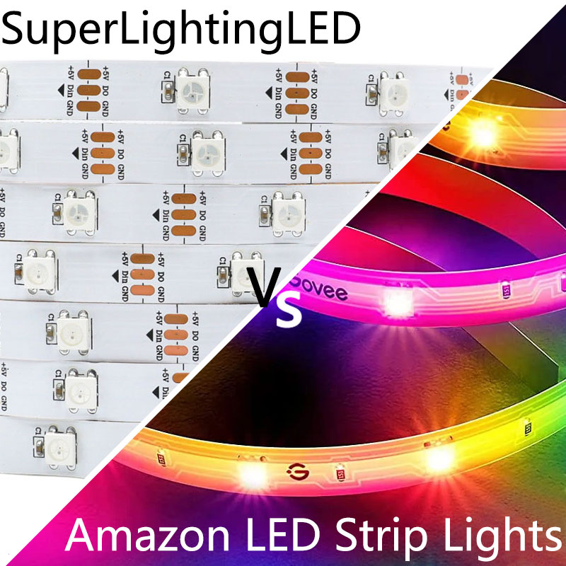 SuperLightingLED VS Amazon LED Strip Lights