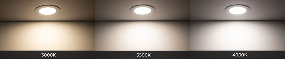 3000K vs 3500K vs 4000K color temperature lights