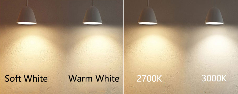 soft white vs warm white, 2700k vs 3000k