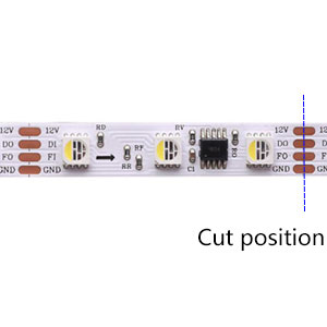 adressierbaren LED-Streifen schneiden