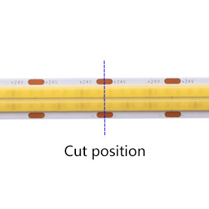 COB-LED-Streifen schneiden