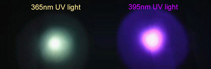 365nm vs 395nm uv lights