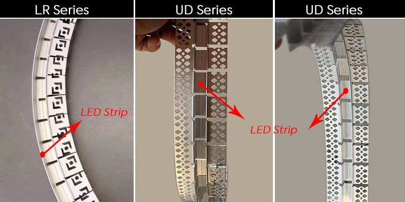 Install Light Strip in Flexible LED Aluminum Channel