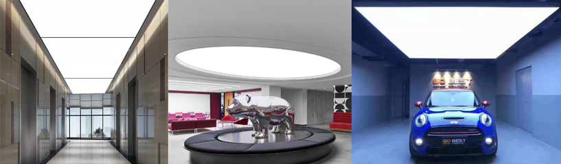 LED sheets for large scale commercial ceiling lighting