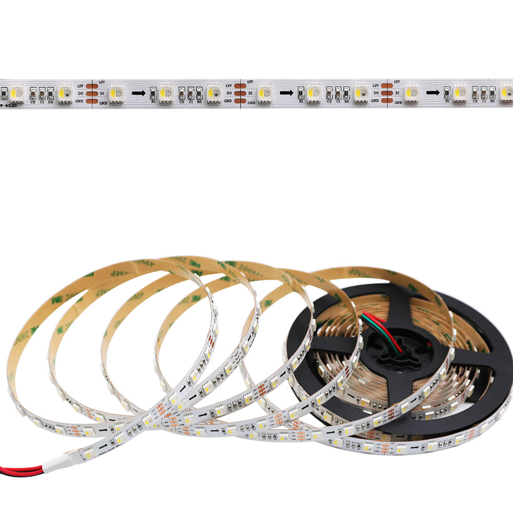 SK6812 RGBW 60LEDS/M DC12V 10MM-široký digitální inteligentní adresovatelný LED pásek - 5m/16.4ft na roli SK6812 RGBW 60LEDS/M DC12V 10MM-široký digitální inteligentní adresovatelný LED pásek - 5m/16.4ft na roli