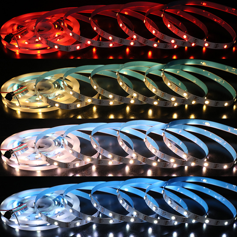 12V Individually Addressable SK6812 WWA LED Strip 30LEDs/m