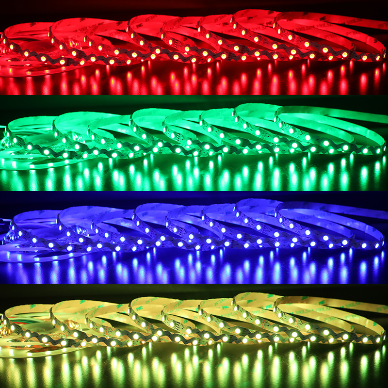 12V SK6813 5050 Dual Signal Pixel RGB Zig Zag LED Strip