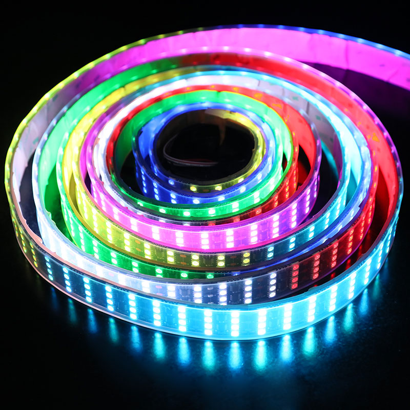 Waterproof IP67 WS2811 12V 4 Row Brightest Outdoor Addressable LED Strip