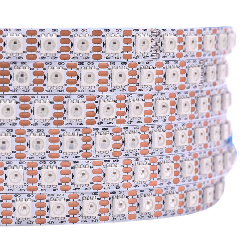12V WS2815 Individuálně adresovatelný LED Pixel RGB světelný pás 16.4FT 96LEDs/m vysoká hustota 12V WS2815 Individuálně adresovatelný LED Pixel RGB světelný pás 16.4FT 96LEDs/m vysoká hustota
