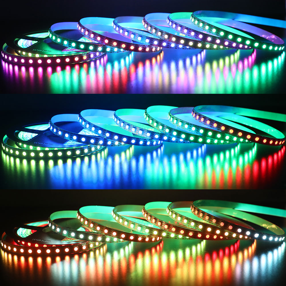 WS2812B 2811 WS2813 WS281530/60/pixels/leds/m RGB LED Strip Addressable 5V  12V