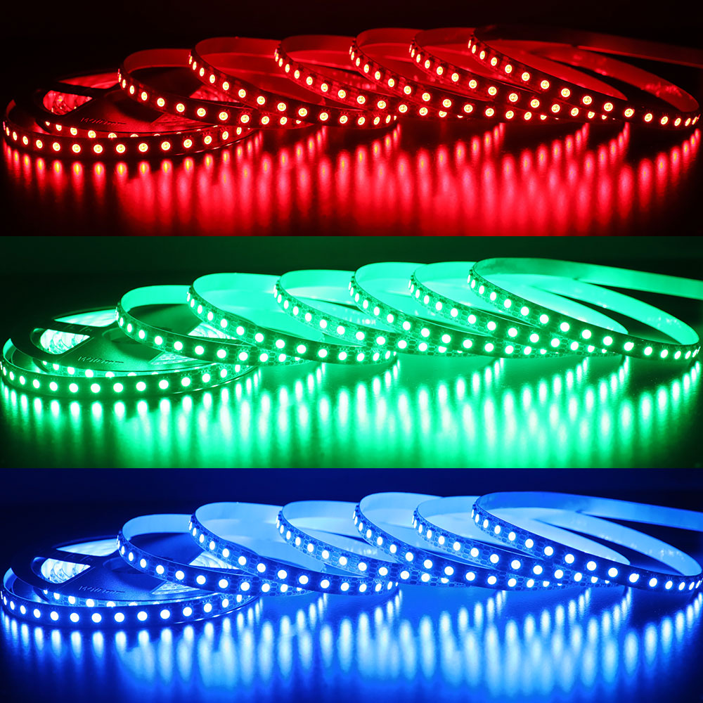 12V WS2815 Individuálně adresovatelný LED Pixel RGB světelný pás 16.4FT 96LEDs/m vysoká hustota 12V WS2815 Individuálně adresovatelný LED Pixel RGB světelný pás 16.4FT 96LEDs/m vysoká hustota