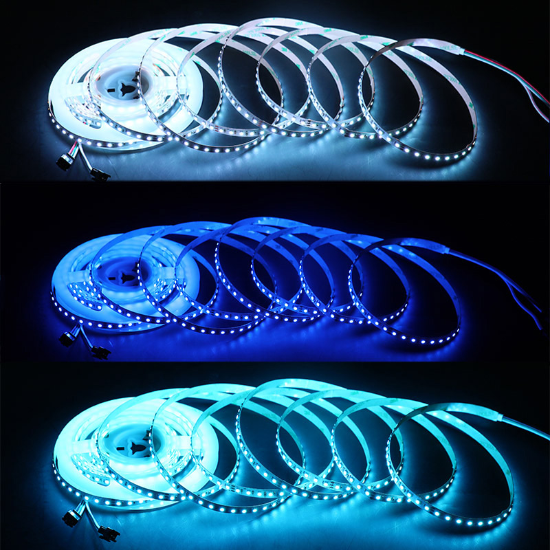 24V 12V adresovatelný RGB LED pásek 3kolíkový TM1934 2835 SMD světla 24V 12V adresovatelný RGB LED pásek 3kolíkový TM1934 2835 SMD světla