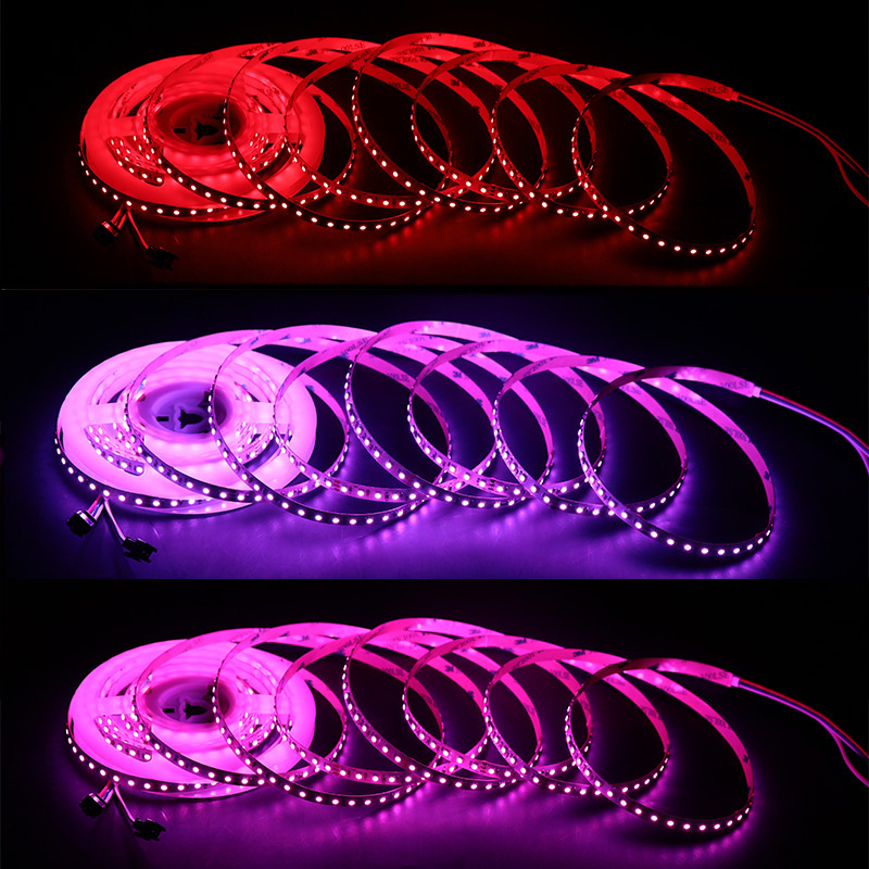 24V 12V adresovatelný RGB LED pásek 3kolíkový TM1934 2835 SMD světla 24V 12V adresovatelný RGB LED pásek 3kolíkový TM1934 2835 SMD světla