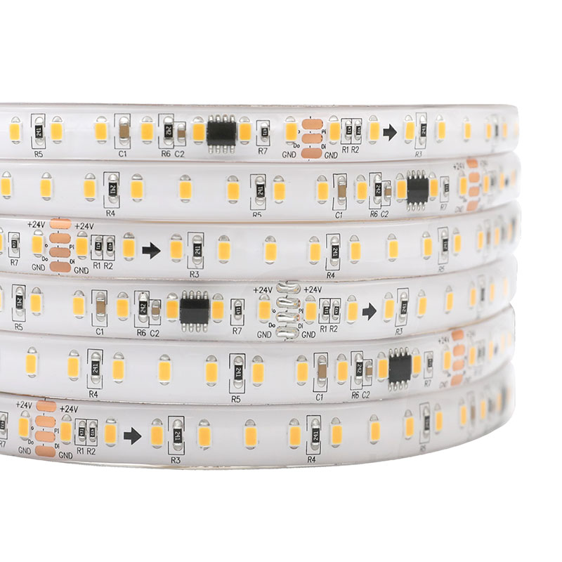 24V SMD 2835 adresovatelná LED DMX bílá pásková světla