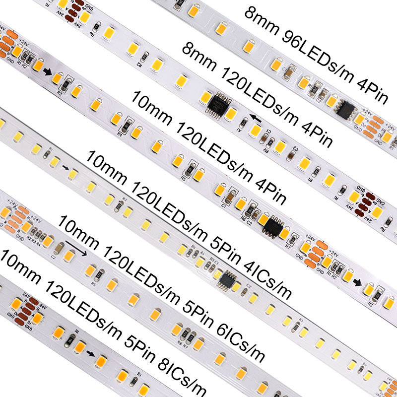 24V SMD 2835 Addressable LED DMX White Strip Lights