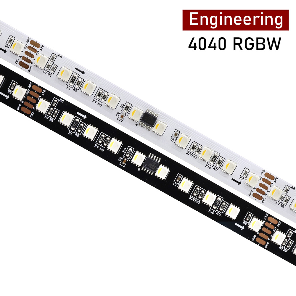 24V SMD4040 DMX RGBW UCS512 LED pásek 100LED/m, Max 20m 65ft 24V SMD4040 DMX RGBW UCS512 LED pásek 100LED/m, Max 20m 65ft