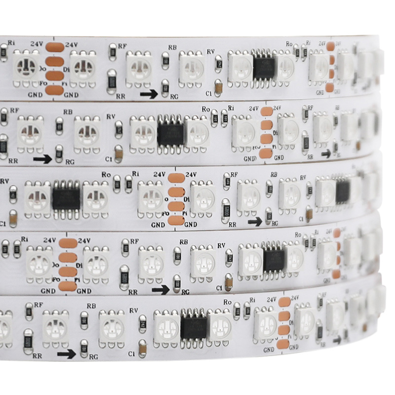 24V FW1935 Dual Data Signal 5050 RGB adresovatelný LED pásek, 84LED/m, 96LED/m