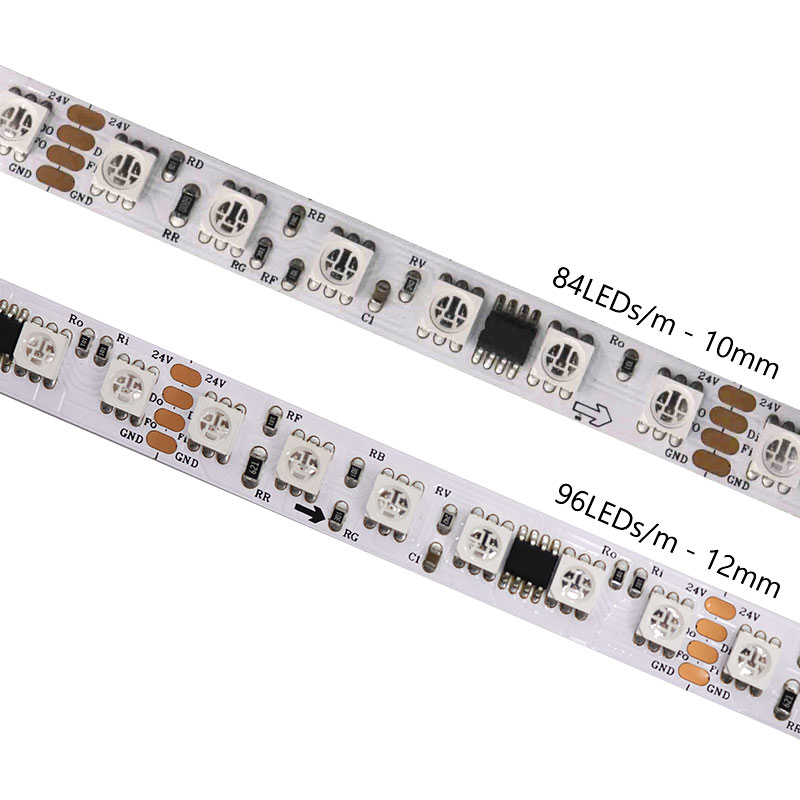 24V FW1935 Dual Data Signal 5050 RGB adresovatelný LED pásek, 84LED/m, 96LED/m 24V FW1935 Dual Data Signal 5050 RGB adresovatelný LED pásek, 84LED/m, 96LED/m