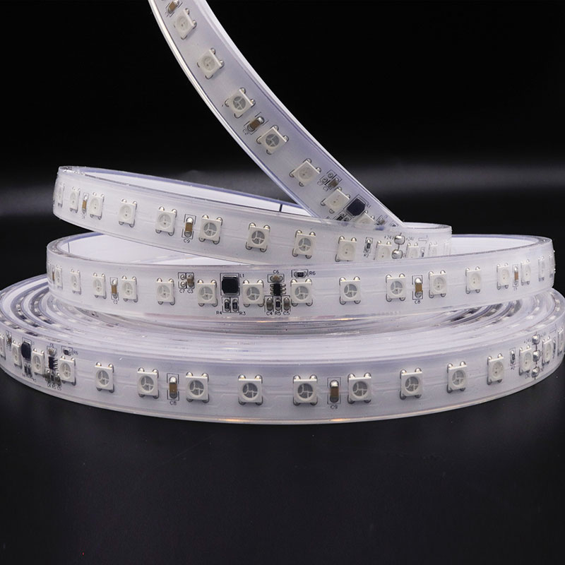 24V až 5V SK6812 Individuální adresovatelné 5050 RGB / RGBW LED pásky, 60/84 LED/m 24V až 5V SK6812 Individuální adresovatelné 5050 RGB / RGBW LED pásky, 60/84 LED/m
