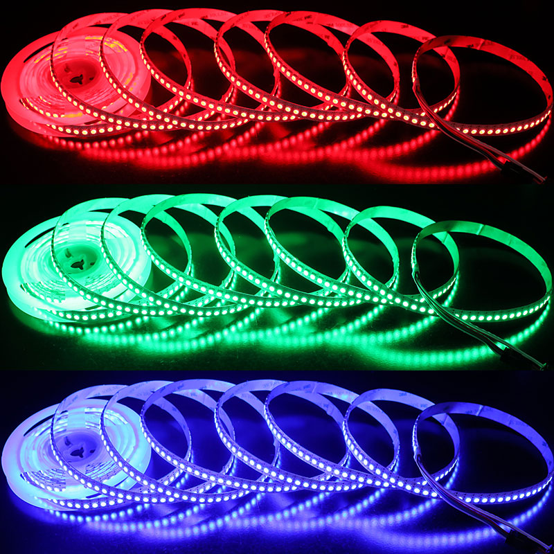 SK6813 5050 RGB Breakpoint Continue 12V Individually Addressable LED Strip 144 Per Meter