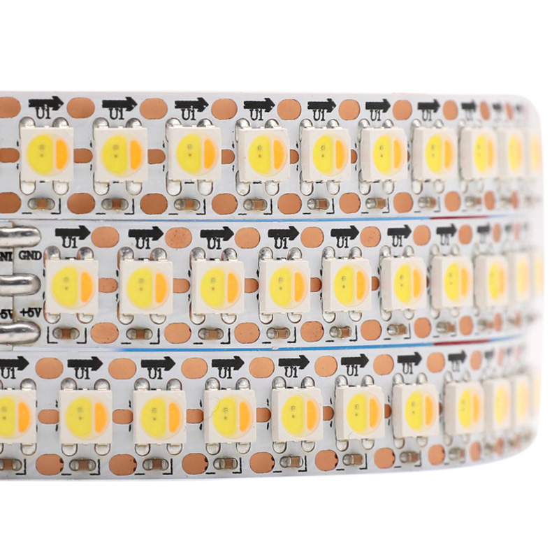 5V SK6812 144 1metrový digitální LED pásek WWA stmívací až teplý až jasný