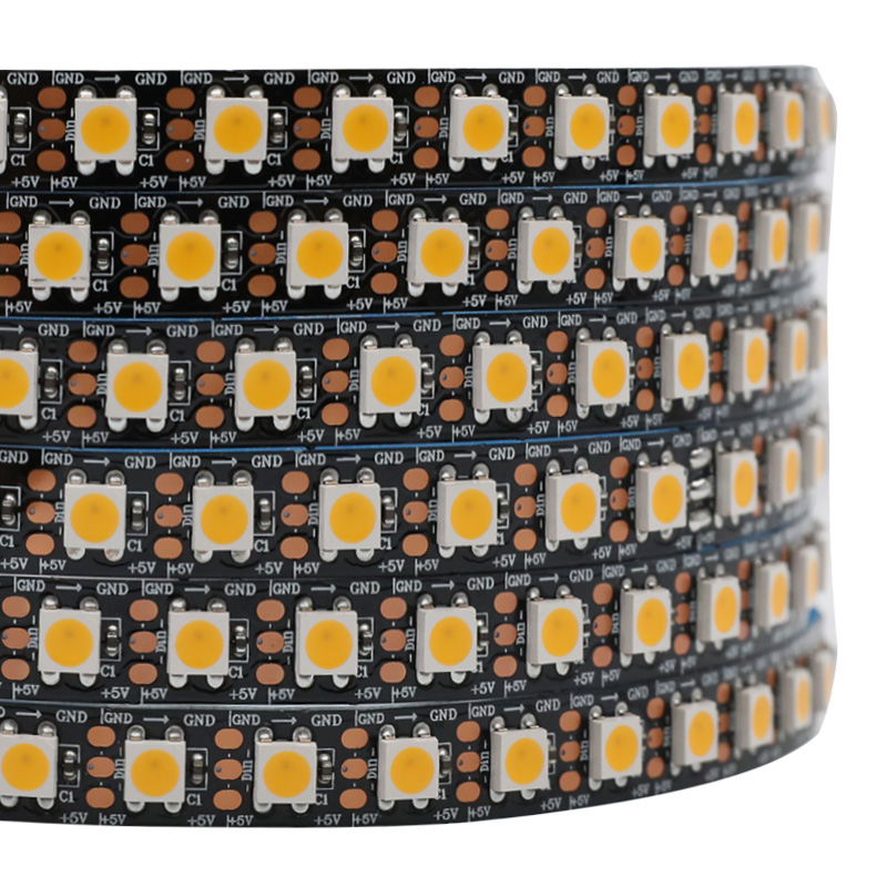 5V SK6812 480 pixelů nezávisle adresovatelný LED pásek bílý