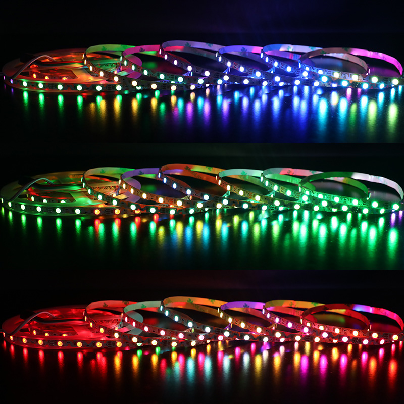 6mm Thin 5V SK6812 5050 RGB Digital S Type LED Strip