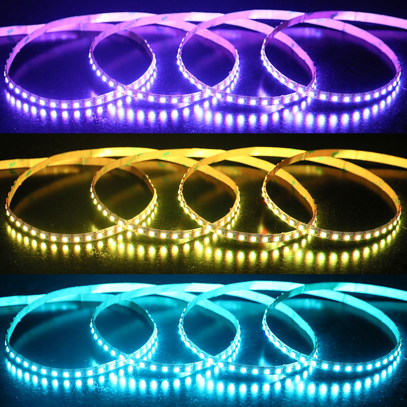 Úzký 7mm 12V SK6813 Mini 3535 4kolíkový jednotlivě digitální ARGB LED pásek Úzký 7mm 12V SK6813 Mini 3535 4kolíkový jednotlivě digitální ARGB LED pásek