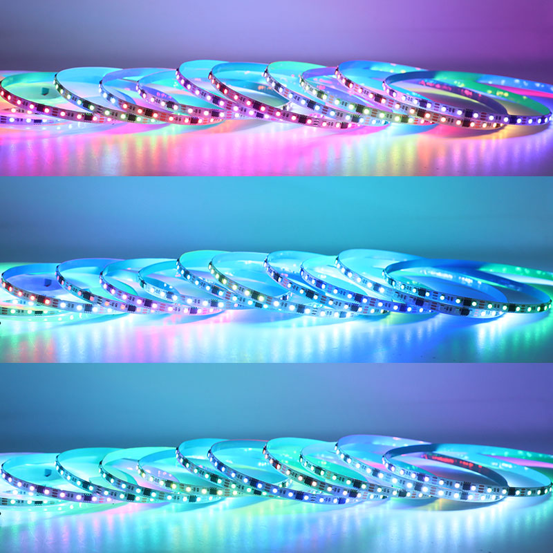 96LED/m 12V WS2811 6.5mm malý adresovatelný LED pásek 96LED/m 12V WS2811 6.5mm malý adresovatelný LED pásek