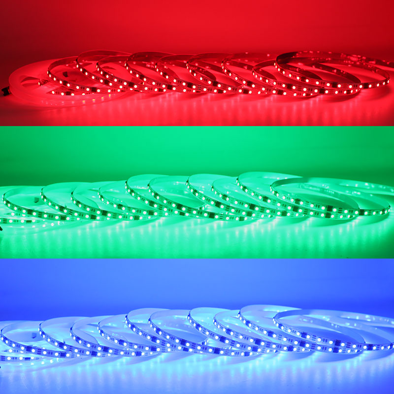 96LED/m 12V WS2811 6.5mm malý adresovatelný LED pásek 96LED/m 12V WS2811 6.5mm malý adresovatelný LED pásek