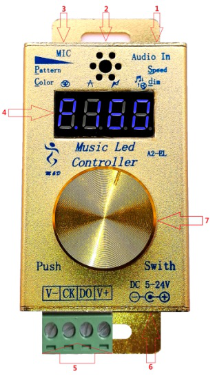 SPI RGBIC Musik-LED-Controller