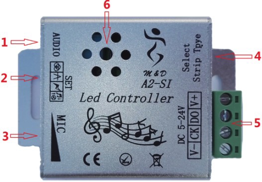 music spi led controller