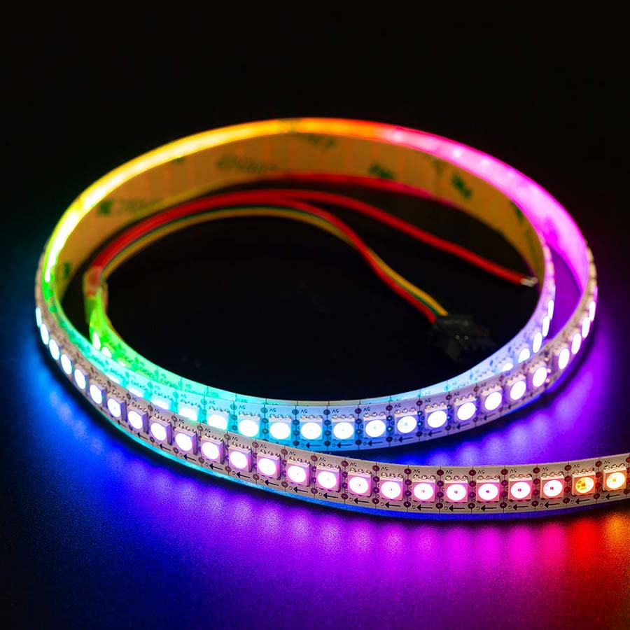 APA102 RGB DC5V 144 LEDs/m Adressierbarer RGB-LED-Streifen – 1 m pro Rolle