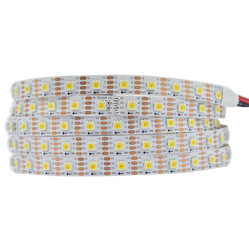 APA102 Daylight White DC5V 60LEDs/m Programovatelné LED osvětlení-Dekorační osvětlení hotelů – 5m/16.4ft na roli